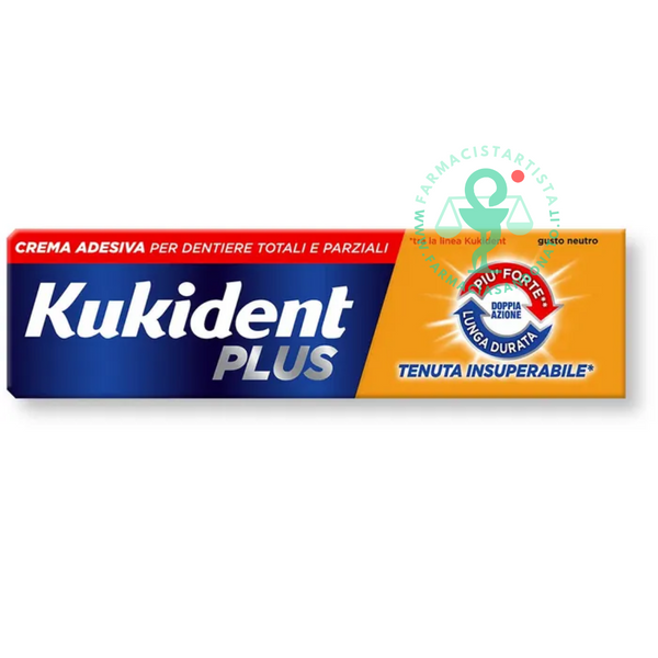 Kukident Plus Doppia Azione Gusto Neutro 40g – Farmacia San Donato