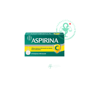 Aspirina C Antinfiammatorio Antidolorifico per Influenza Raffreddore e febbre con Vitamina C 10 Cpr