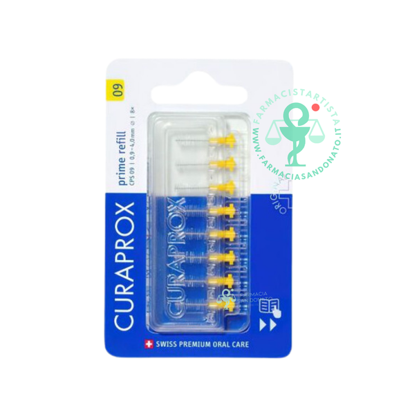 Curaprox cps 09 scovolino prime refill yellow 8 pezzi