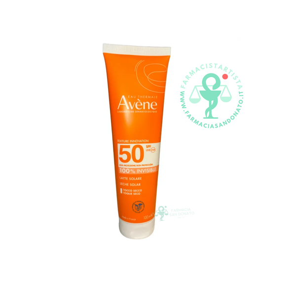 Avene Latte Solare Viso e Corpo Invisibile con SPF50 100ml